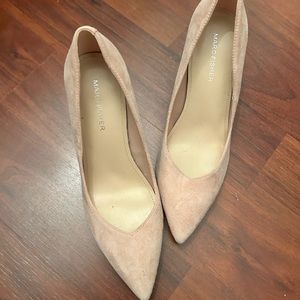New Marc Fisher Block Suede Heels